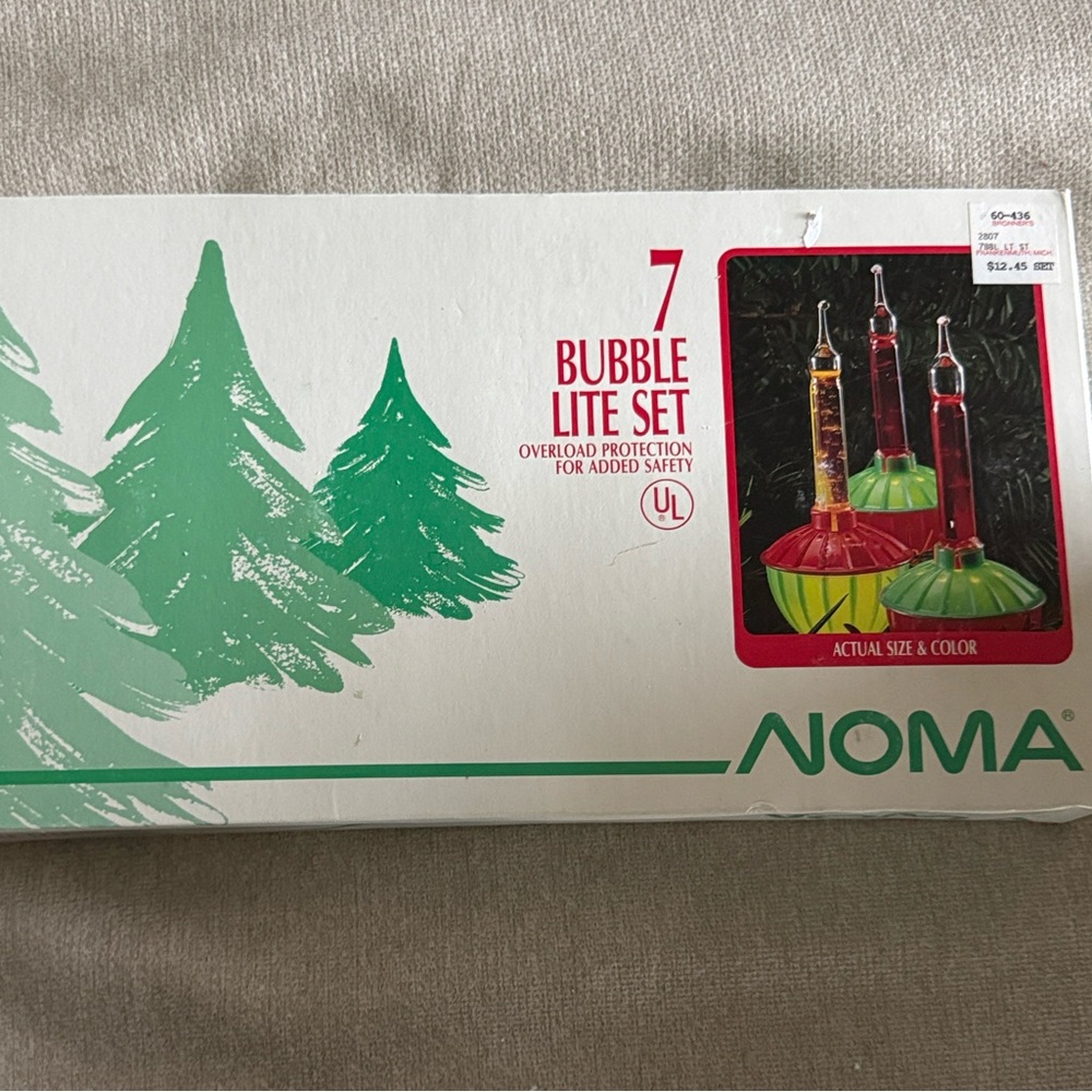 NOMA Bubble Lite Set - Vibrant Red and Green Holiday Lights
